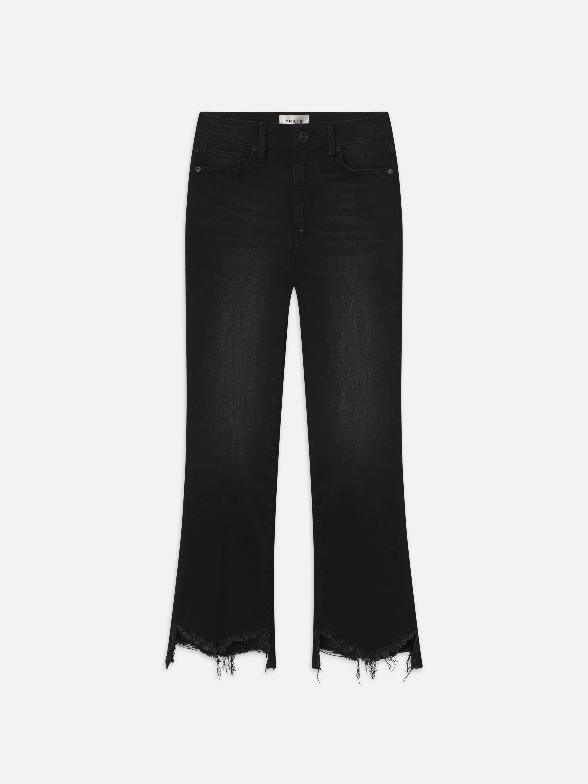 Le Crop Mini Boot  in  Tilt Stiletto Hem | Frame Denim