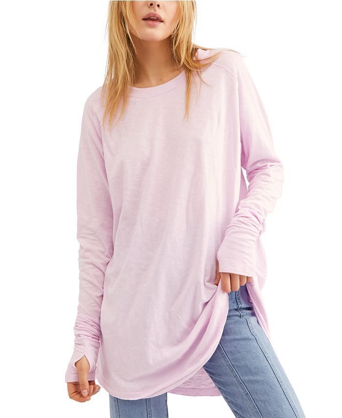 Arden Solid Long-Sleeved T-Shirt | Macys (US)