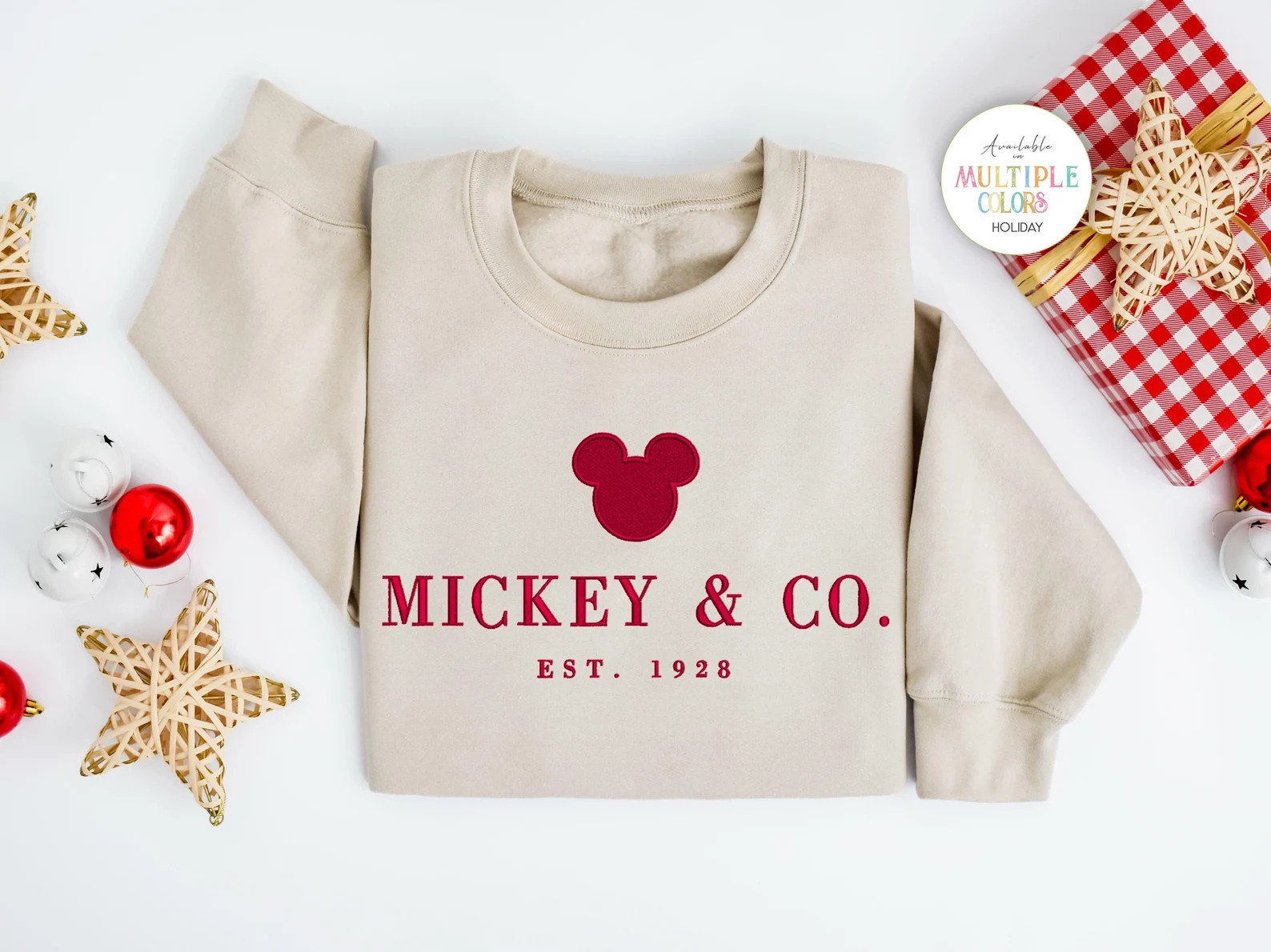 Mickey and Co. Christmas Sweater, Mickey Christmas Sweater, Disney Holiday Sweater, Disney Christ... | Etsy (US)