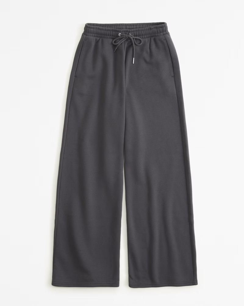 Women's Essential Sunday Wide Leg Sweatpant | Women's New Arrivals | Abercrombie.com | Abercrombie & Fitch (US)