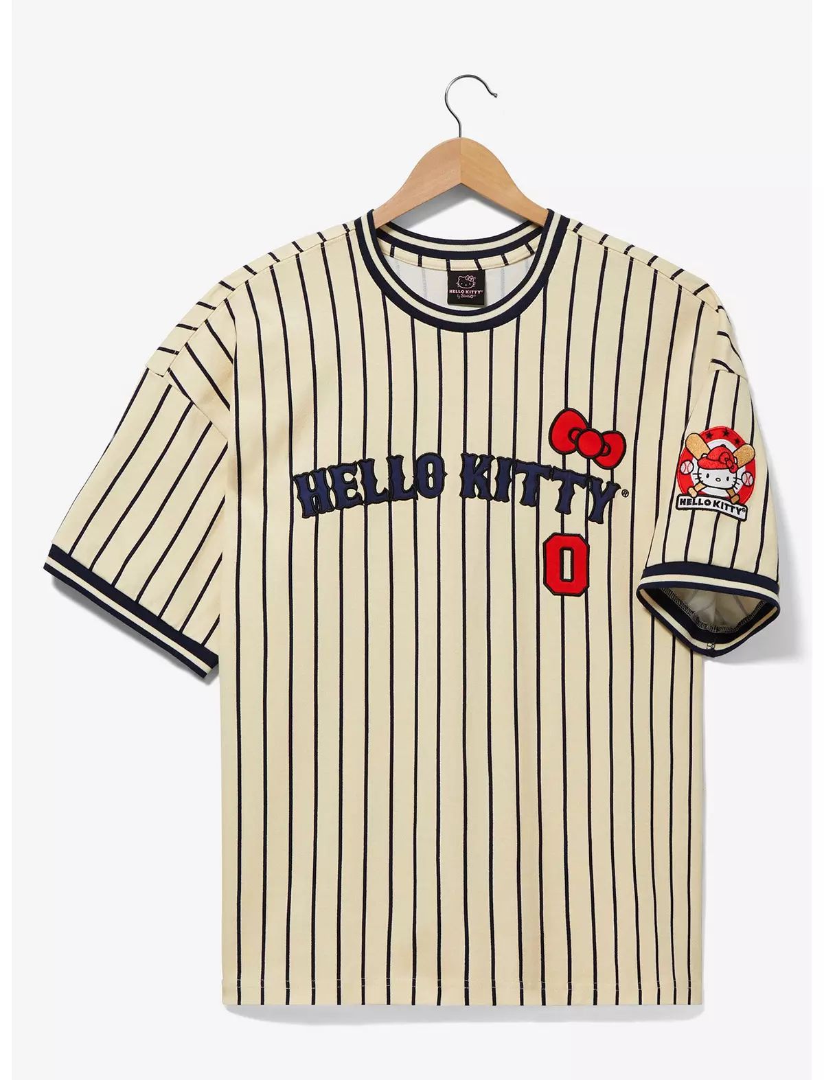 Sanrio Hello Kitty Striped Baseball Jersey - BoxLunch Exclusive | BoxLunch