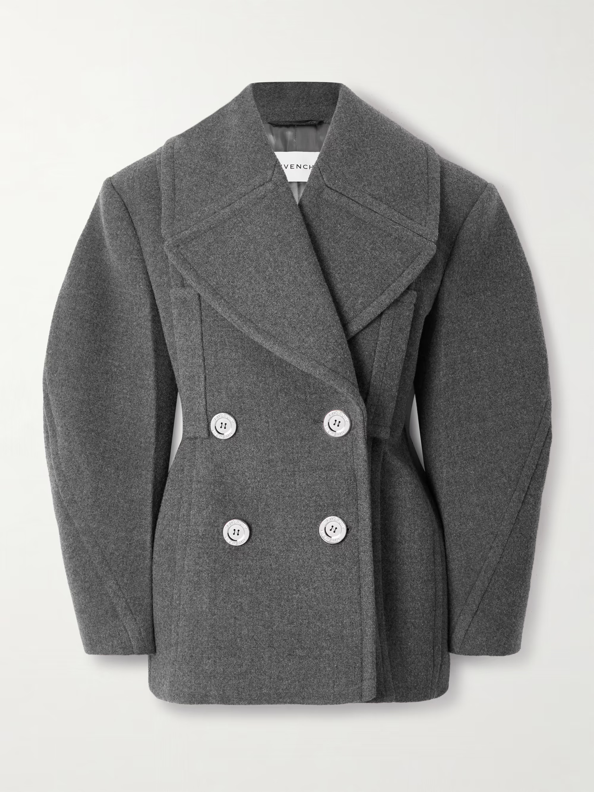 Double-breasted wool and silk-blend coat | NET-A-PORTER (US)