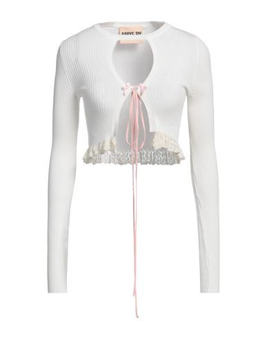 Aniye By Woman Cardigan White Size S Viscose, Polyester, Cotton | YOOX (US)