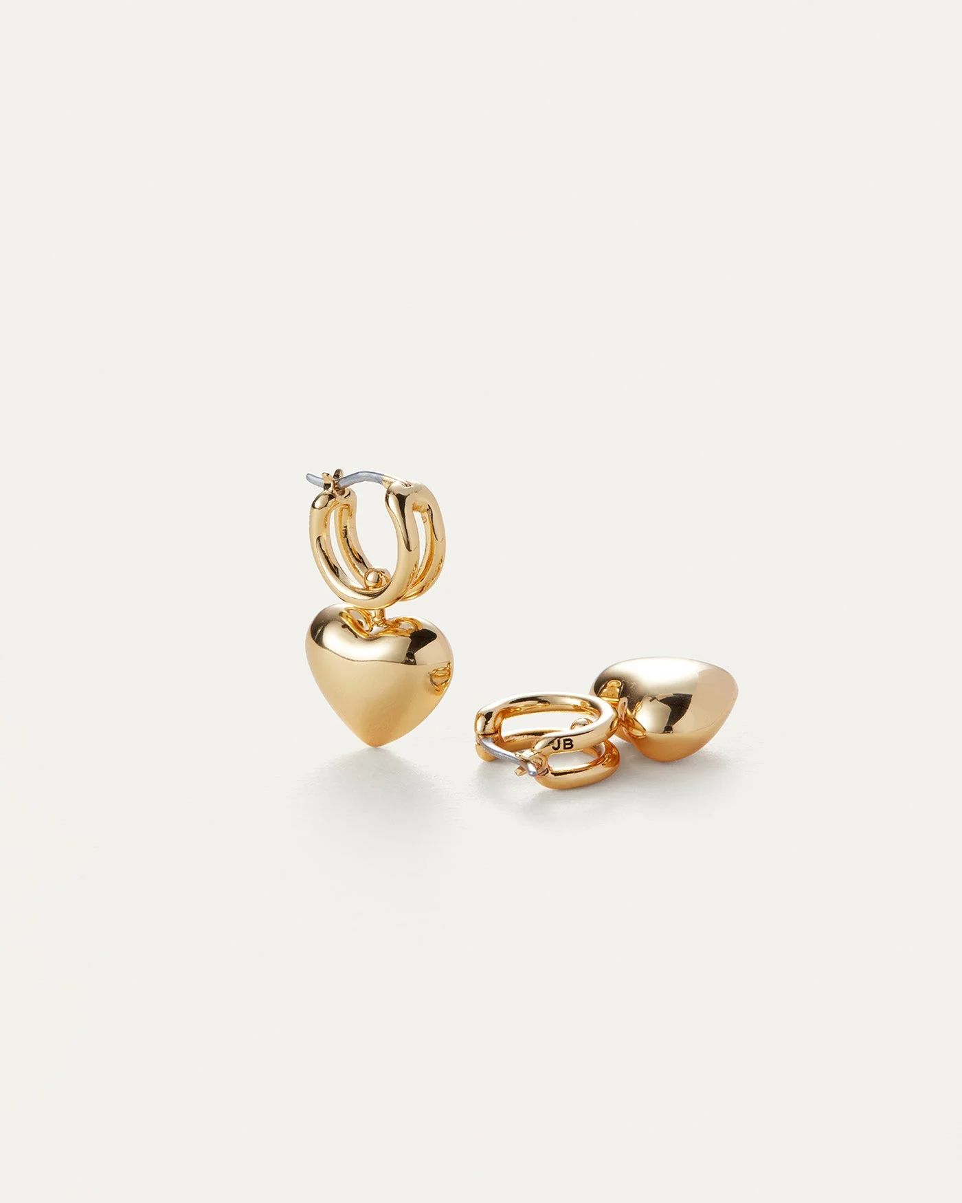 Puffy Heart Huggie Earrings | Jenny Bird (CA)