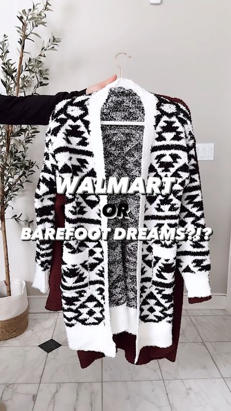 Walmart cozy cardigan that looks and feels just like Barefoot Dreams for less than $20! Runs big - I sized down to an xs.





#LTKover40 #LTKstyletip #LTKfindsunder50