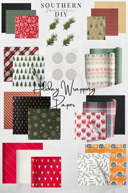 Holiday Wrapping Paper Combos: Christmas wrapping paper, gift wrap, wrapping paper combos 

#LTKstyletip #LTKSeasonal #LTKHoliday
