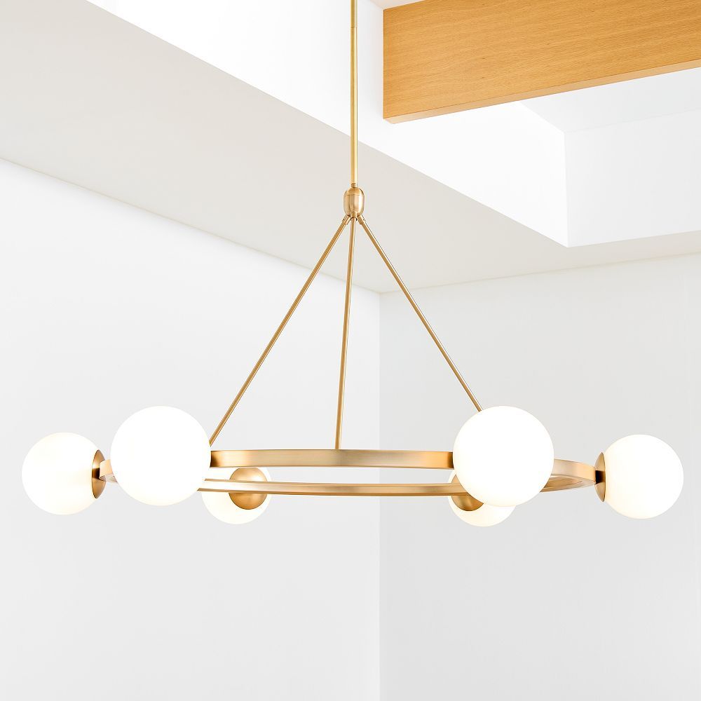 Hayes Round Light Chandelier (35"–47") | West Elm (US)