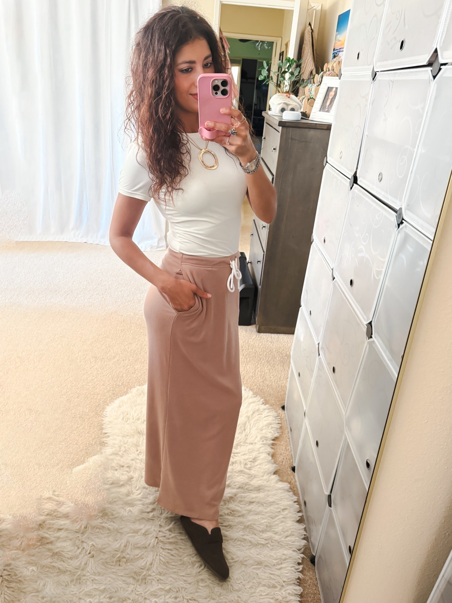 This two-piece set is seriously one of my favorites this season! The quality is amazing — buttery soft fabric, cozy pullover with a hoodie, and a long skirt with pockets! 🙌 I’m wearing size XS and love it so much I own it in two other colors. Perfect for lounging, errands, or a casual chic day out 🍂🤍
Clogs 38% off code MW35RGSB until 12/31/2025


two piece set, matching set, skirt set, cozy outfit, fall outfit, casual chic, lounge set, hoodie set, skirt with pockets, buttery soft set, everyday outfit, fall fashion, neutral outfit, comfy chic, pullover set, long skirt outfit, travel outfit, weekend outfit, soft fabric set, outfit inspo, minimalist fashion

#LTKSeasonal #LTKmomlife 

#LTKootd