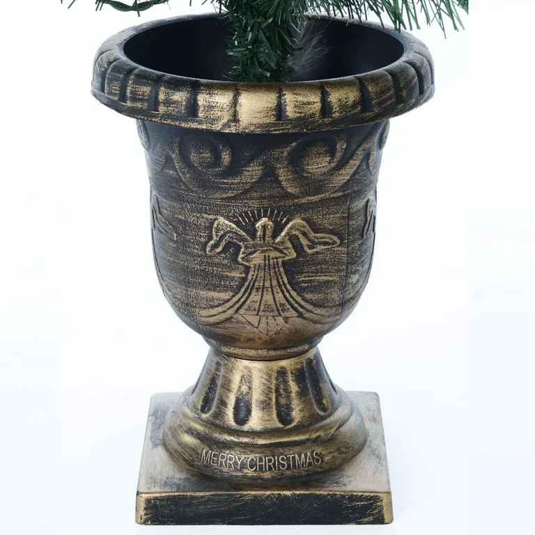 Holiday Time 2-Count Pre-Lit Pre-Lit 3.5-Foot Artificial Porch Christmas Trees, with Clear Incand... | Walmart (US)