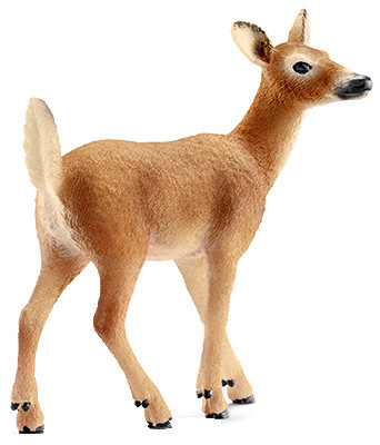 Schleich 14710 Tailed Doe Figurine Brown & White | Unbeatable Sale