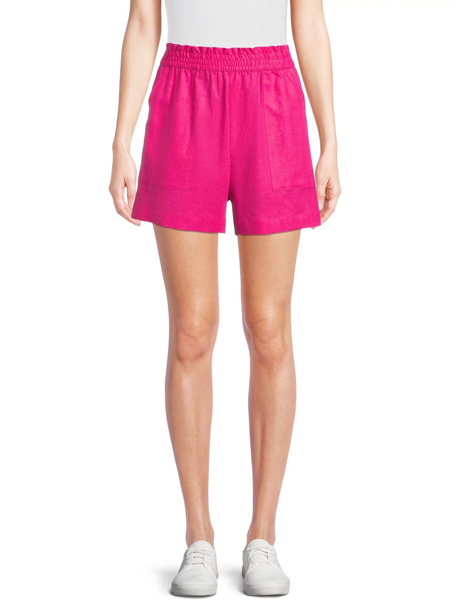 The Get Women's Smocked Waist Shorts - Walmart.com | Walmart (US)