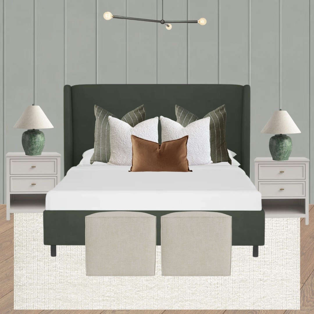 Bedroom ideas, bedroom inspiration, bedroom decor, bedroom mood board, bedroom inspo, interior decor, interior design, master bedroom, primary bedroom, upholstered bed, bedroom design, bedroom decor, bedroom interior