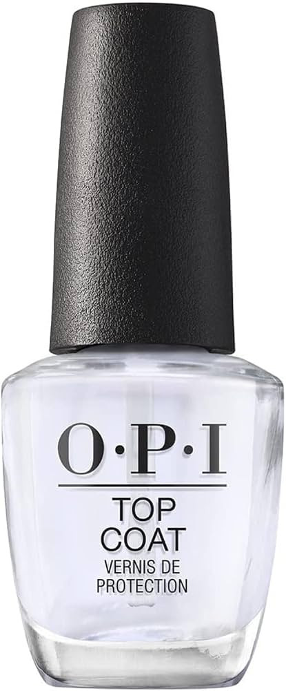 OPI Nail Lacquer Top Coat | Clear Nail Polish Top Coats | Classic, Quick Drying, High Shine, Gel-... | Amazon (US)