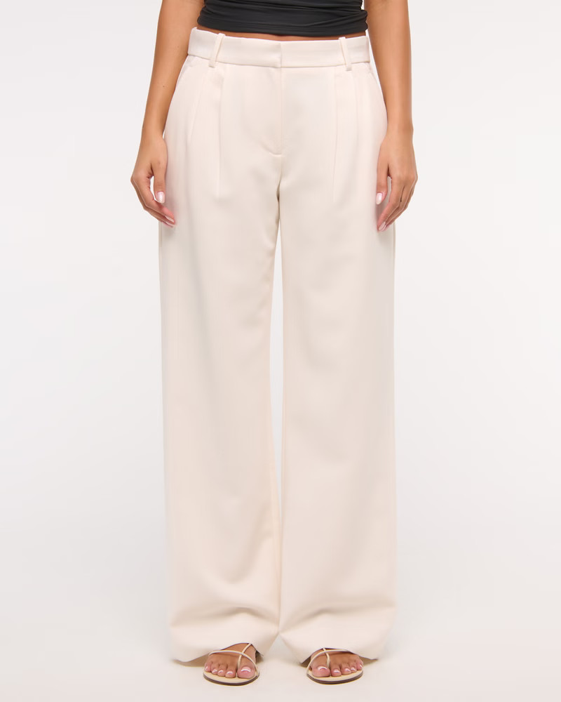 A&F Sloane Low Rise Tailored Pant | Abercrombie & Fitch (US)