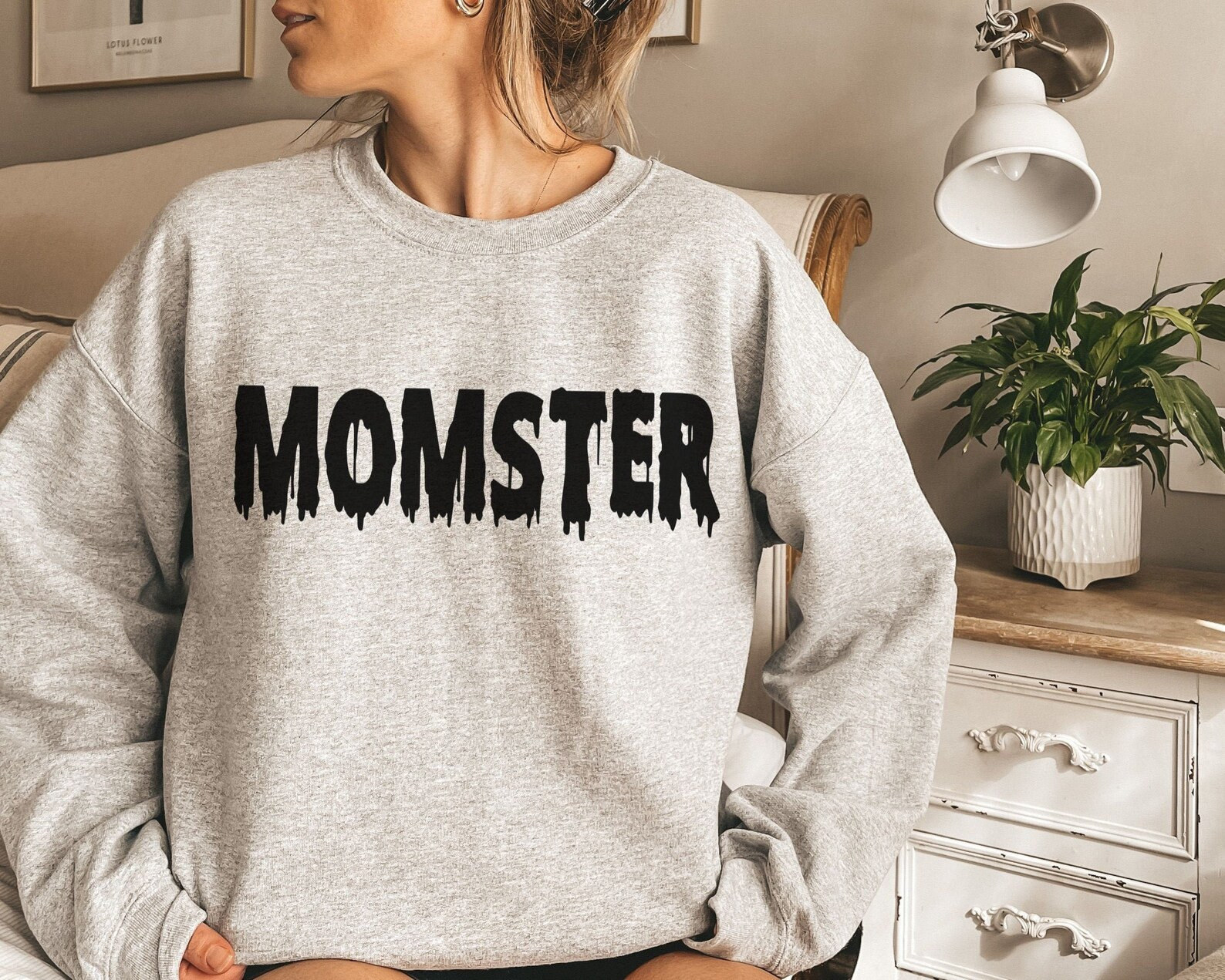 Momster Sweatshirt Halloween Sweatshirts for Women Halloween | Etsy | Etsy (US)