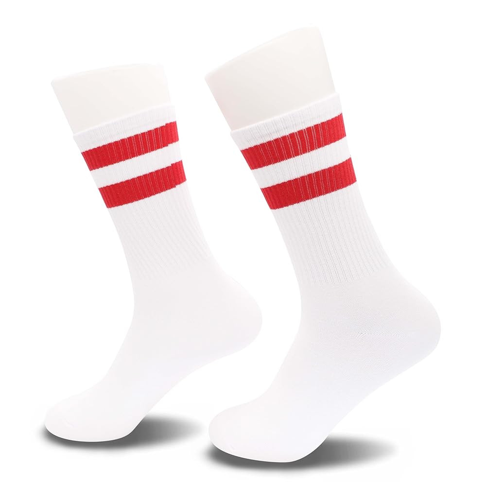 Classic Striped Tube Socks, Back To School Gifts, Soft Cotton Retro Tube Socks For Men, Women& Te... | Amazon (US)