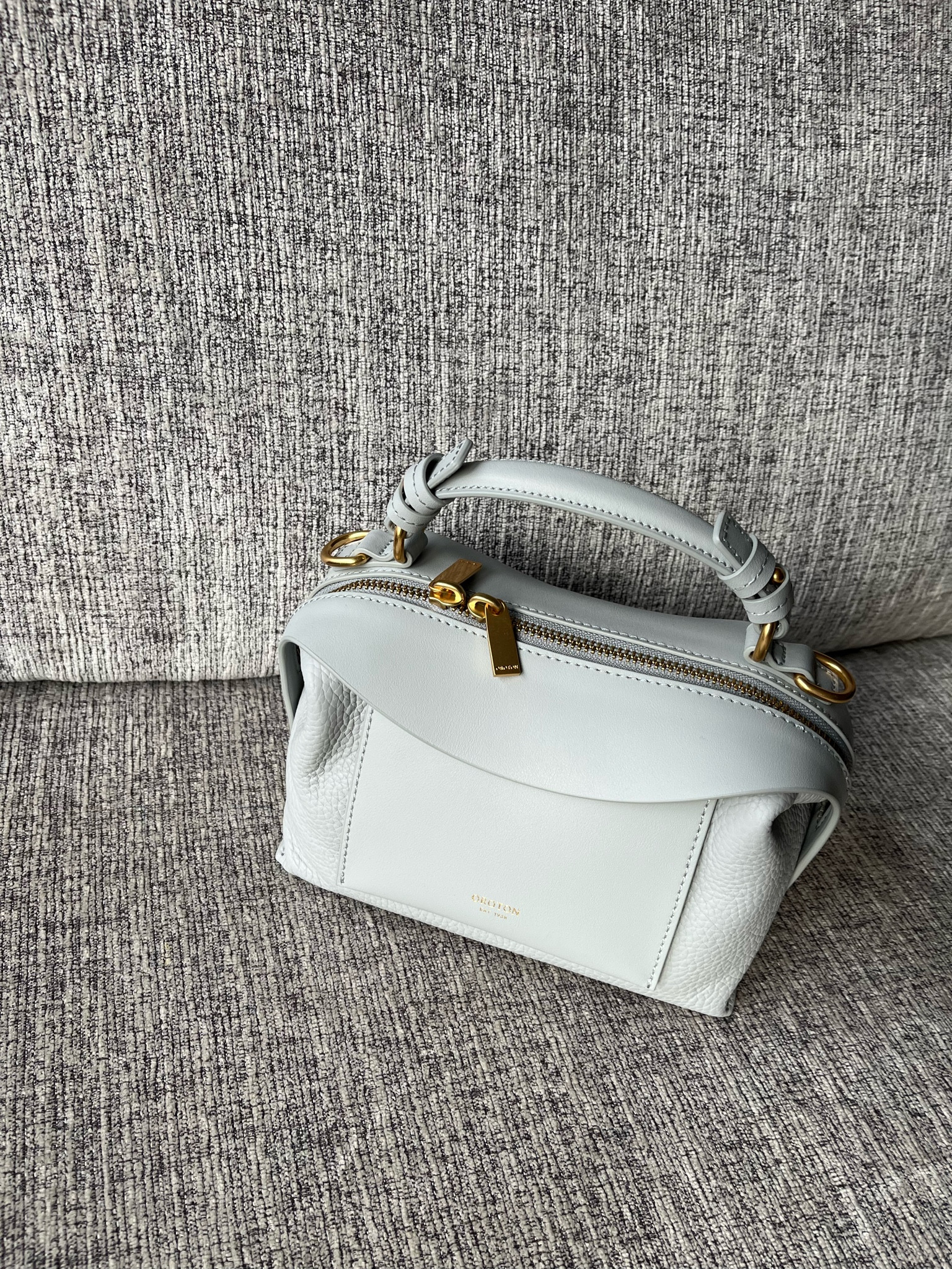 Obsessed with this colour! The perfect baby blue. Bag is the Mica mini Bowler by Oroton 

#LTKbag #LTKstyletip #LTKaustralia