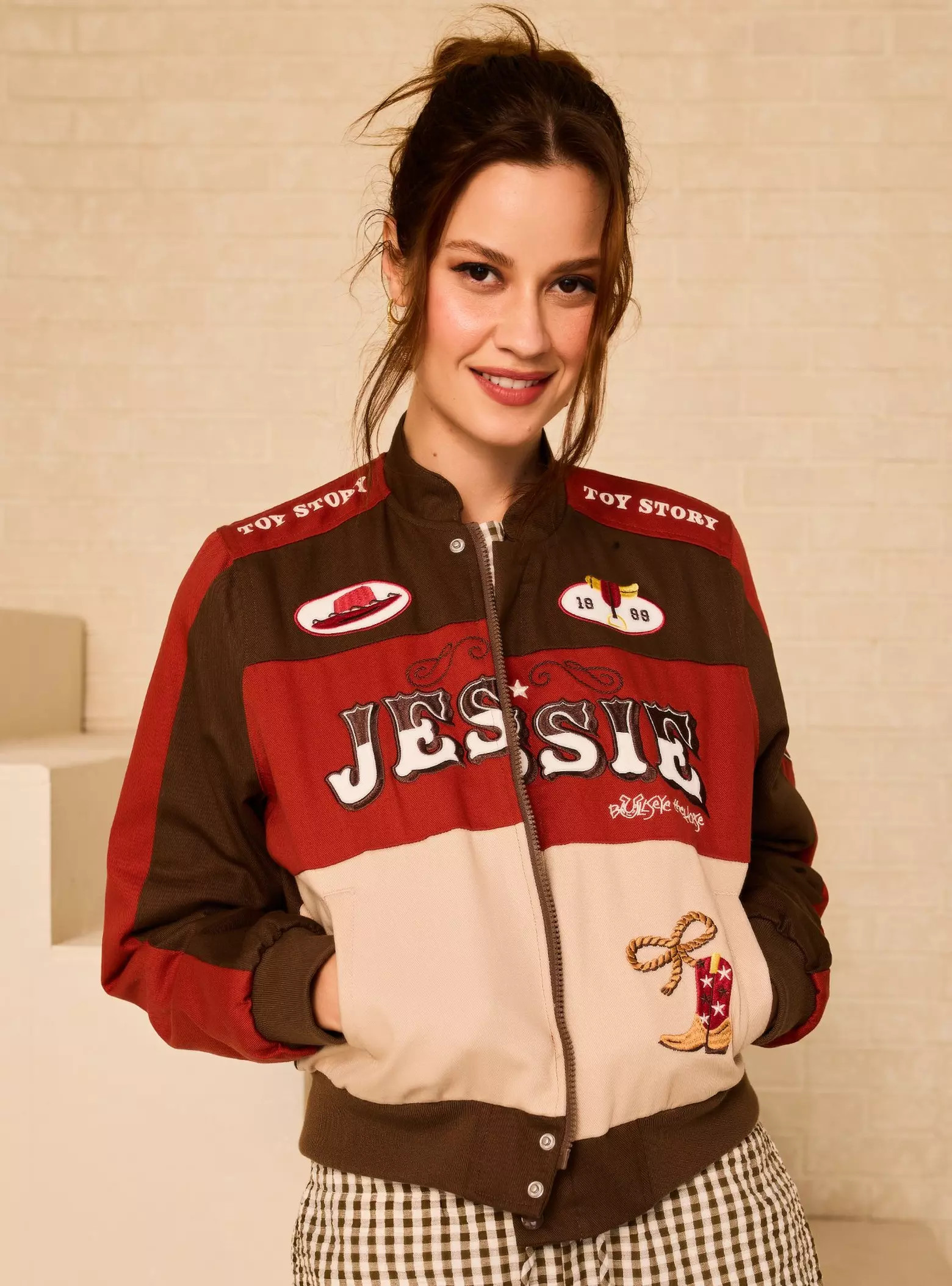 Disney Pixar Toy Story Jessie Women's Cropped Racing Jacket - BoxLunch Exclusive | BoxLunch | BoxLunch