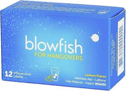 Blowfish for Hangovers - FDA-Recognized Hangover Remedy - Scientifically Formulated to Relieve Ha... | Amazon (US)