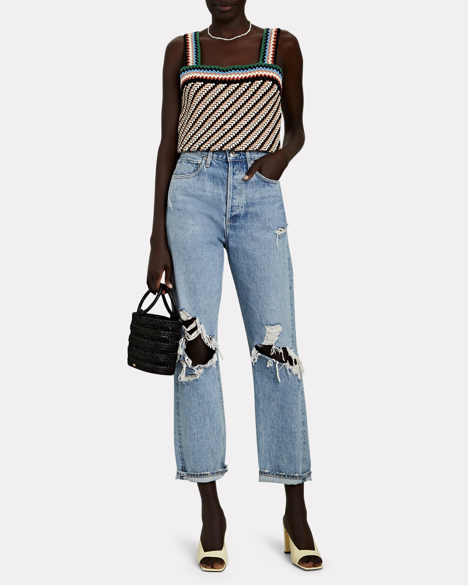 Livina Crochet Tank | INTERMIX