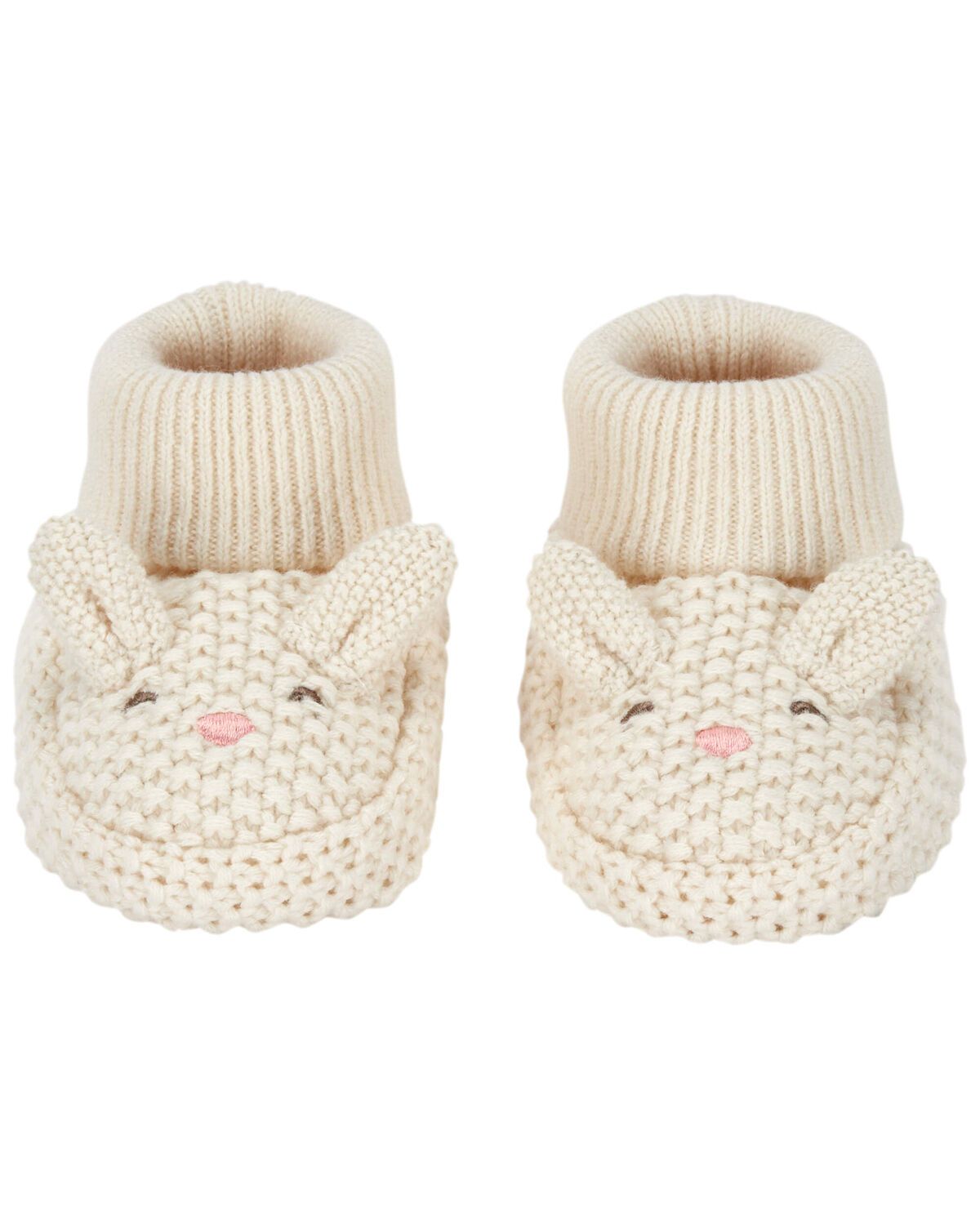 White Baby Easter Bunny Crochet Booties | carters.com | Carter's
