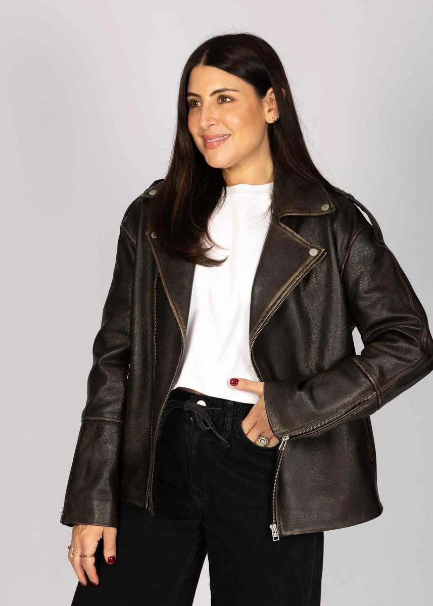 LEATHER BIKER JACKET | WAT The Brand