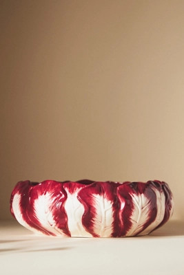 Farmstand Vegetable Radicchio Serving Bowl | Anthropologie (US)