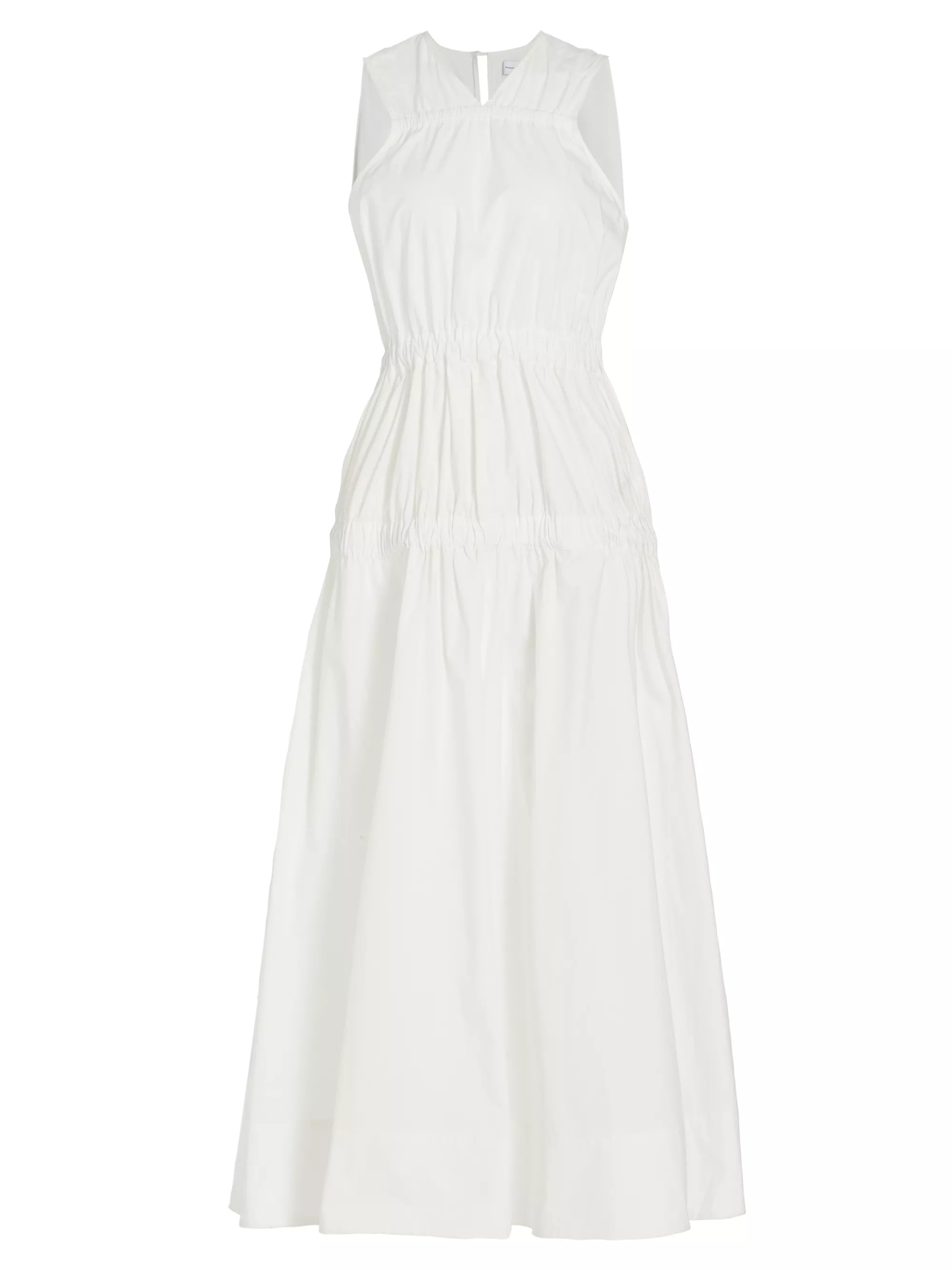 Shop Proenza Schouler White Label Libby Cotton Poplin Maxi Dress | Saks Fifth Avenue | Saks Fifth Avenue