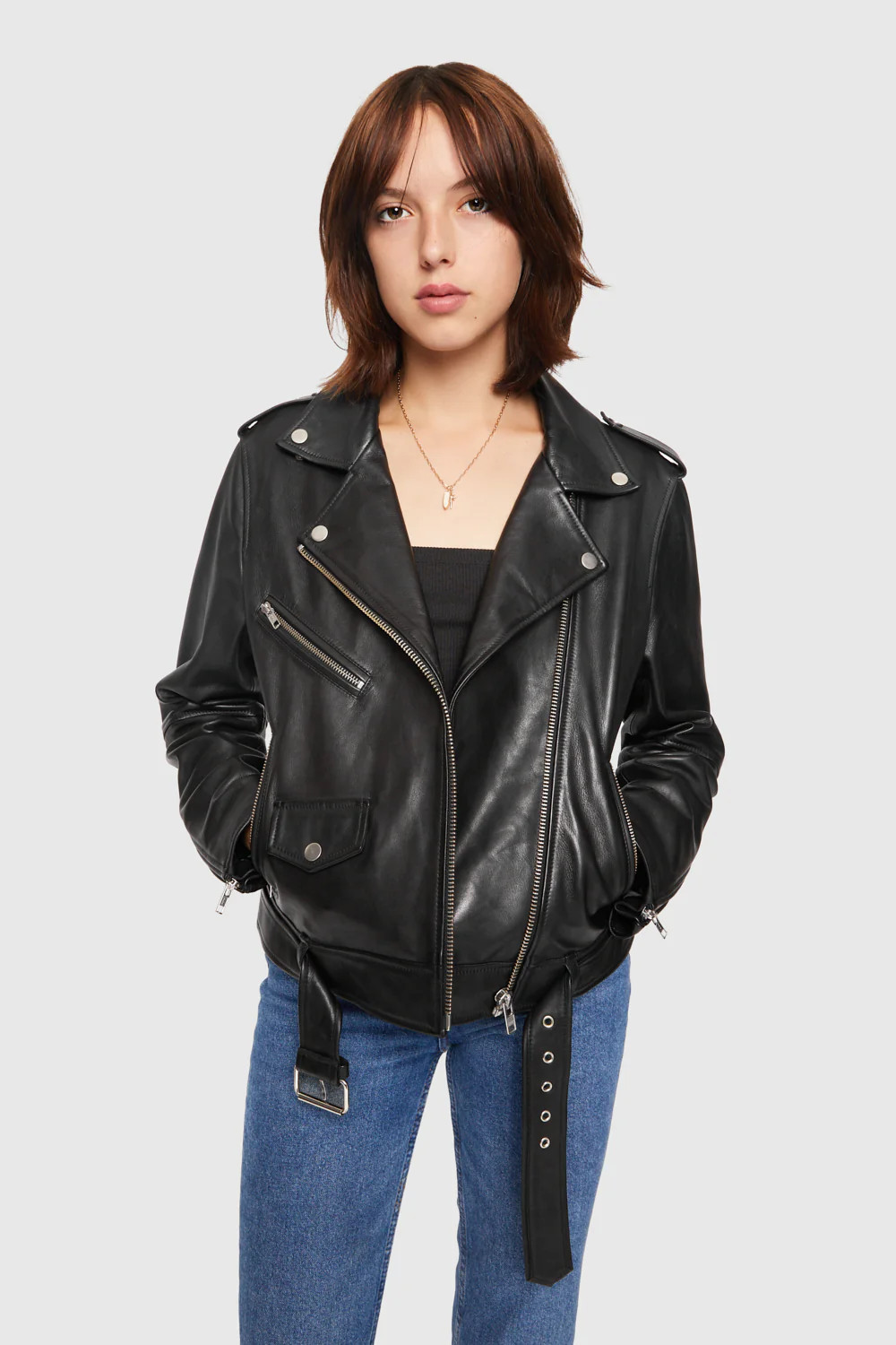 Rebecca Minkoff Jett Moto Jacket In Black - Size S | Rebecca Minkoff