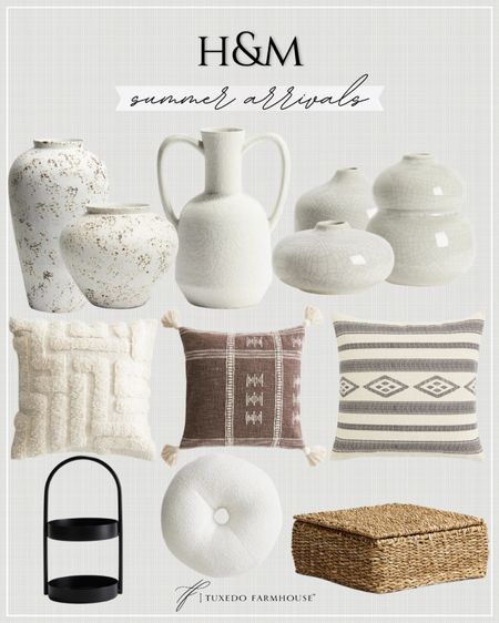 H&M - Summer Arrivals

I love the neutral tones on this summer drop from H&M! How neat is that cracked vase texture?

Seasonal, home decor, summer, vases, pillows, new arrivals, trays, baskets

#LTKHome #LTKSeasonal #LTKFindsUnder50