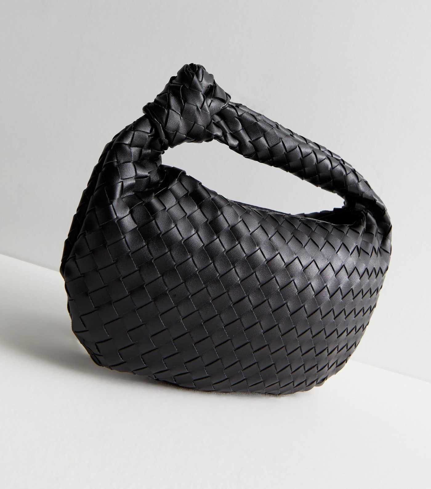 Public Desire Black Woven Top Handle Bag | New Look | New Look (UK)