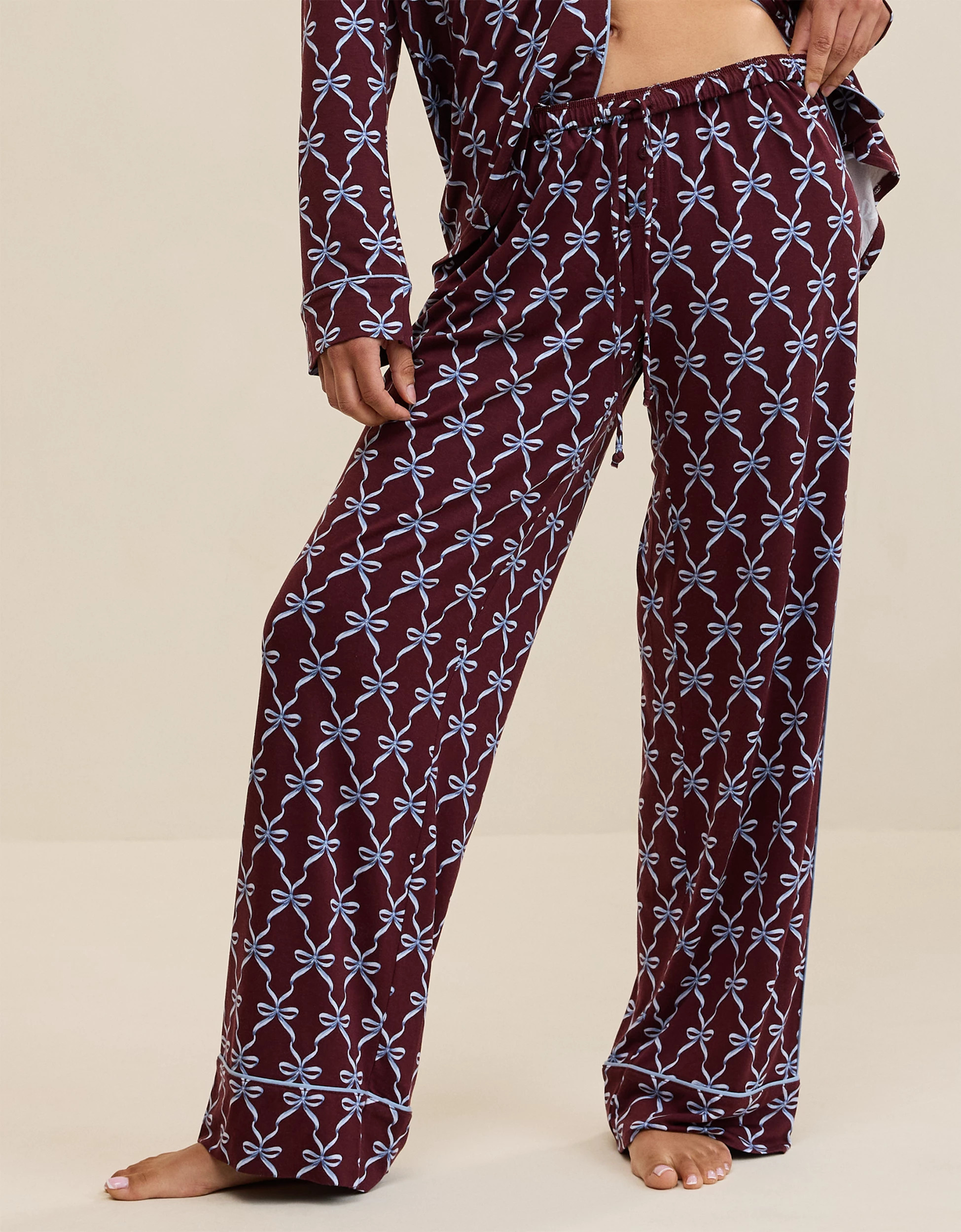 OVERSLEPT by Aerie Real Soft\u00ae Piping PJ Pant | American Eagle Outfitters (US & CA)