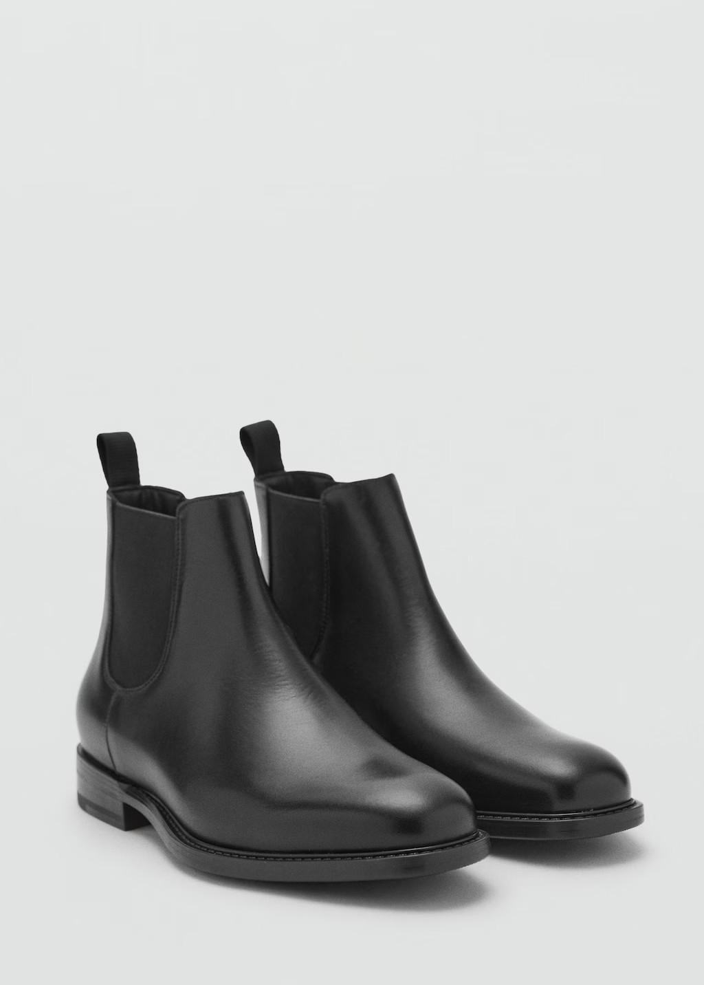 Polished leather chelsea boots black - Man - 11½ - MANGO MAN | Mango (US/MX/AU)