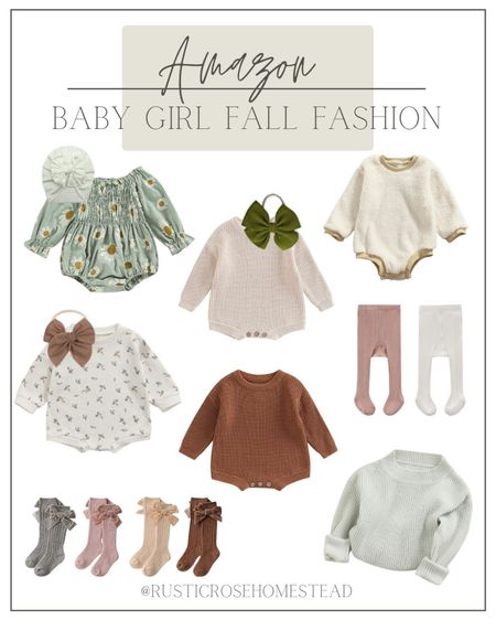 Baby girl fall fashion on Amazon 

#LTKbaby #LTKSeasonal #LTKkids