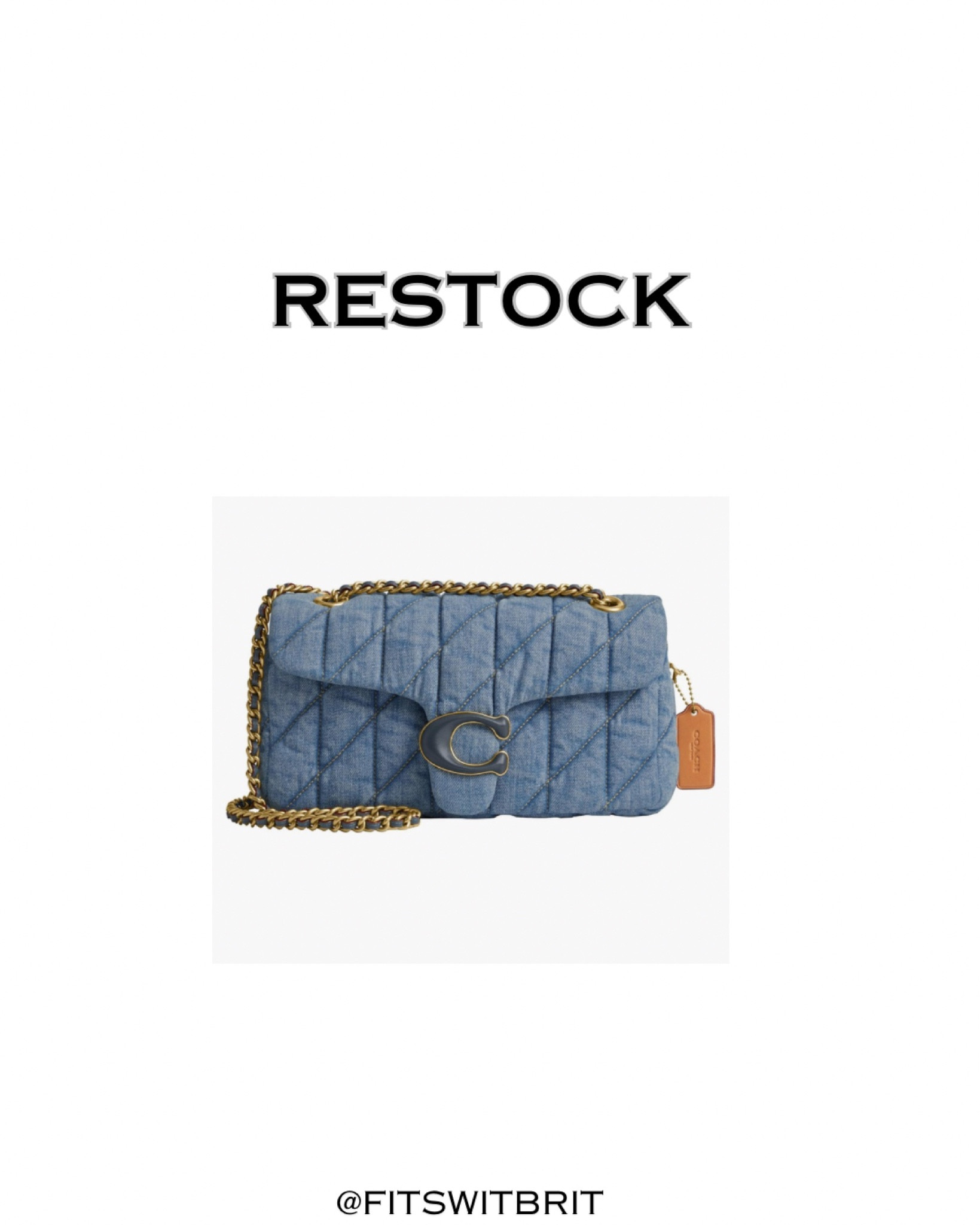 Coach quilted denim tabby 26 restock

#denimbag #springbag #summerbag #mothersday

#LTKitbag #LTKstyletip