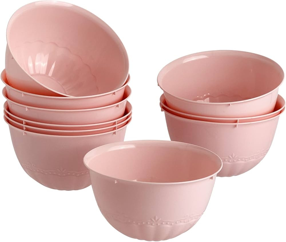 Silver Spoons PINK SOUP PLATES | 10 PC | Chateau Collection | Amazon (US)