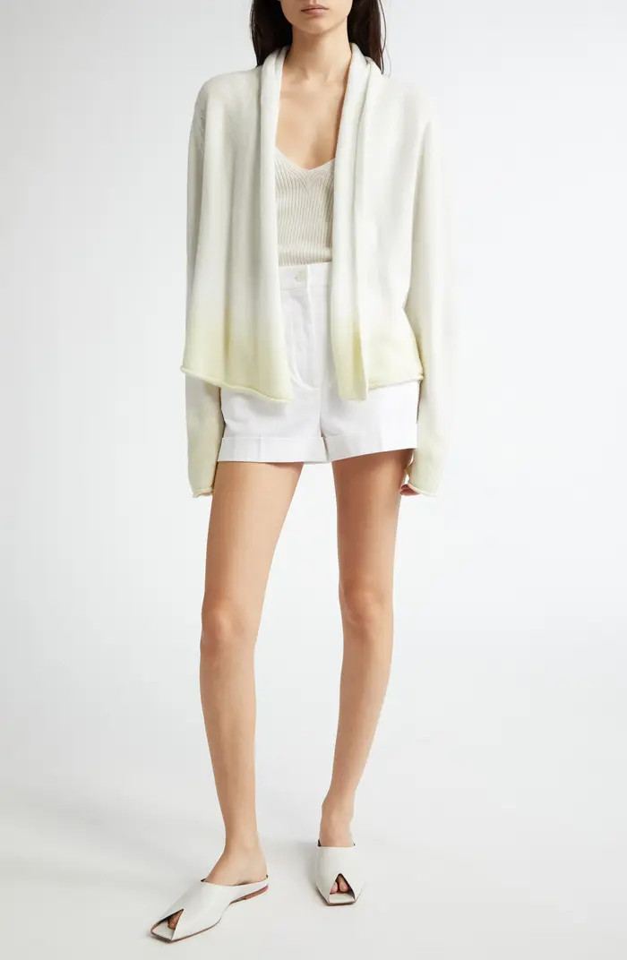 Johnstons of Elgin Rib Superfine Cashmere V-Neck Sweater Tank | Nordstrom | Nordstrom