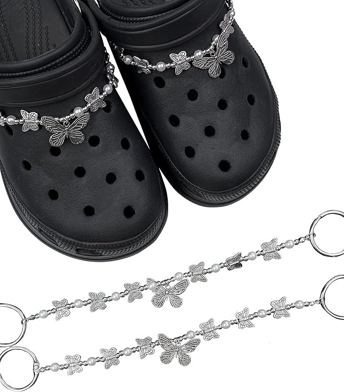 LINGWUERBA Gold Silver Shoe Chains | Amazon (US)