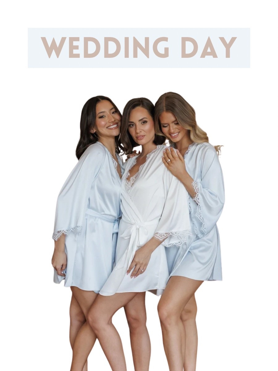 Blue bridesmaid robes. Blue bridesmaid proposal. Blue bridesmaid gifts.

#LTKSeasonal #LTKWedding #LTKselfcare
