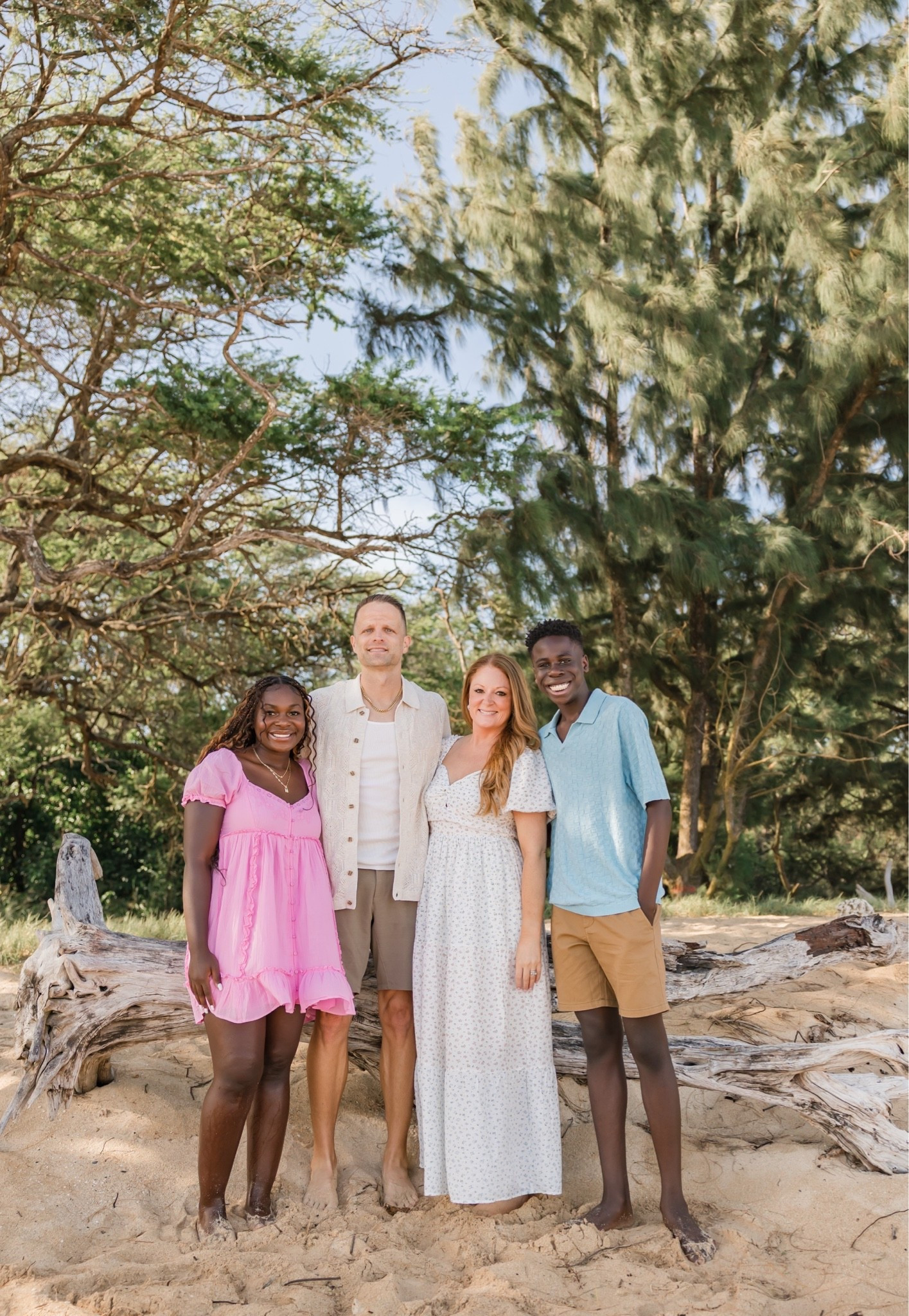 Family photos on the beach!

Joelle's dress is a small from American Eagle

Jared & Israel's shirts are from Target

My dress is Pink Lily (M)

#LTKOver40 #LTKSeasonal #LTKmomlife