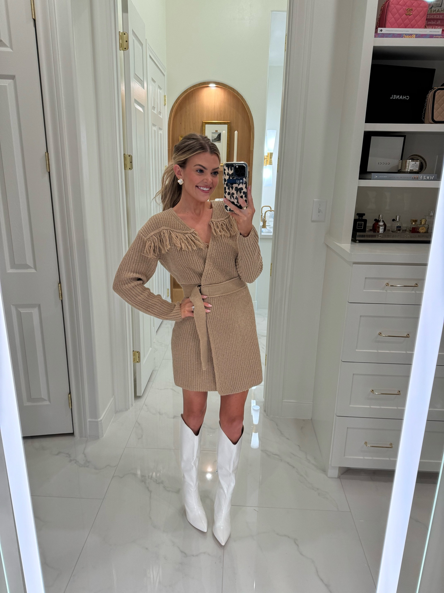 4 unique sweaters I bet you haven’t seen this fall 🤎 all under $100 w/code JESSICASAVE30 // sharing more about the fit of each over on stories! (wearing size XS - dress & boots fit true to size)

fashion haul, fashion reel, trending outfits, fall outfits, fall fashion, try on haul, vici, affordable fashion, affordable outfits, sweaters, sweater dress 

#LTKSeasonal #LTKSaleAlert #LTKFindsUnder100