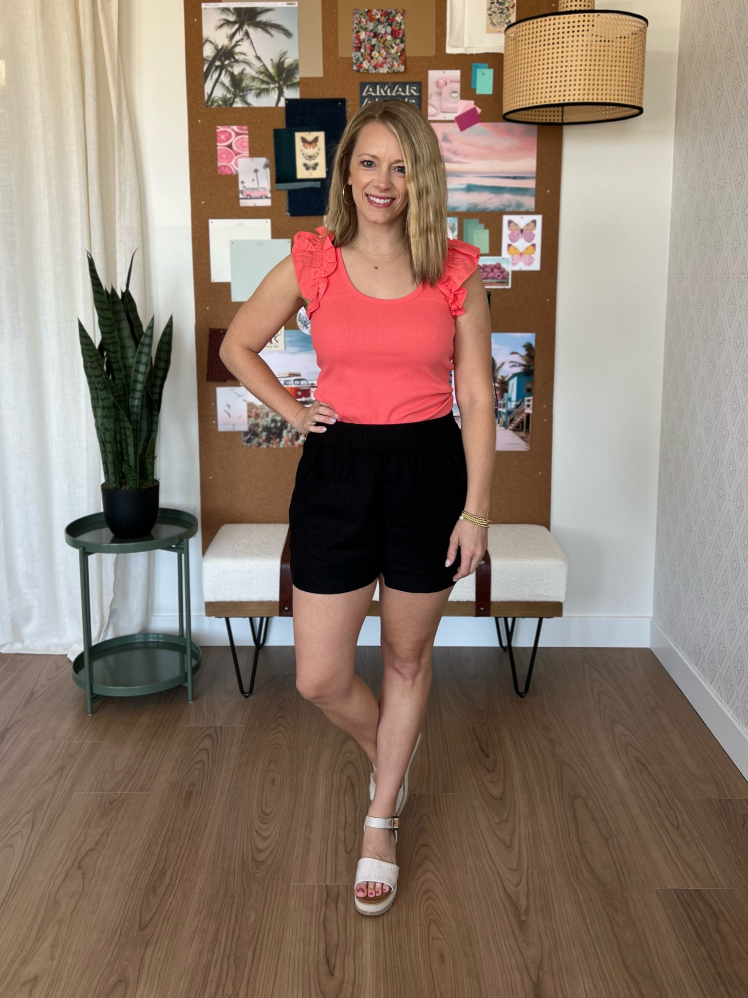 Loving these Old Navy linen shorts and ribbed ruffle tank! In a small in both! 

#LTKSeasonal #LTKSaleAlert #LTKStyleTip