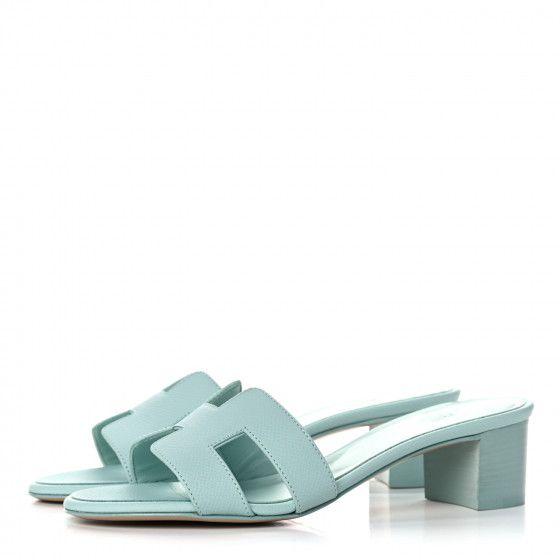 HERMES Epsom Oasis Sandals 36 Vert Embrun | FASHIONPHILE | Fashionphile