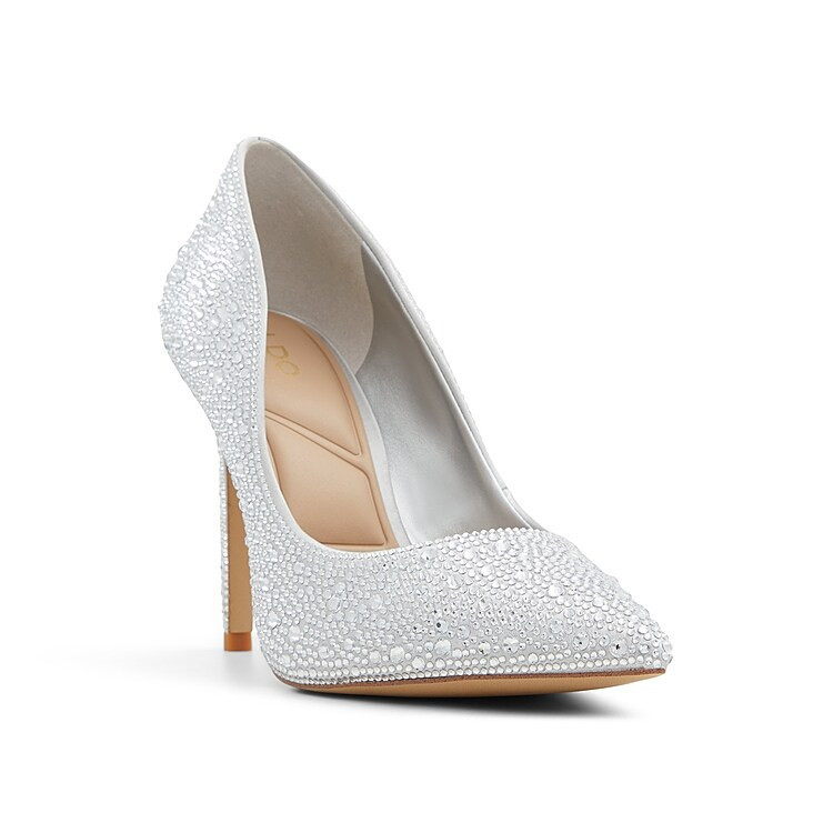 Aldo Stessy 2.0 Pump | Women's | Silver Metallic | Size 8 | Pumps | DSW