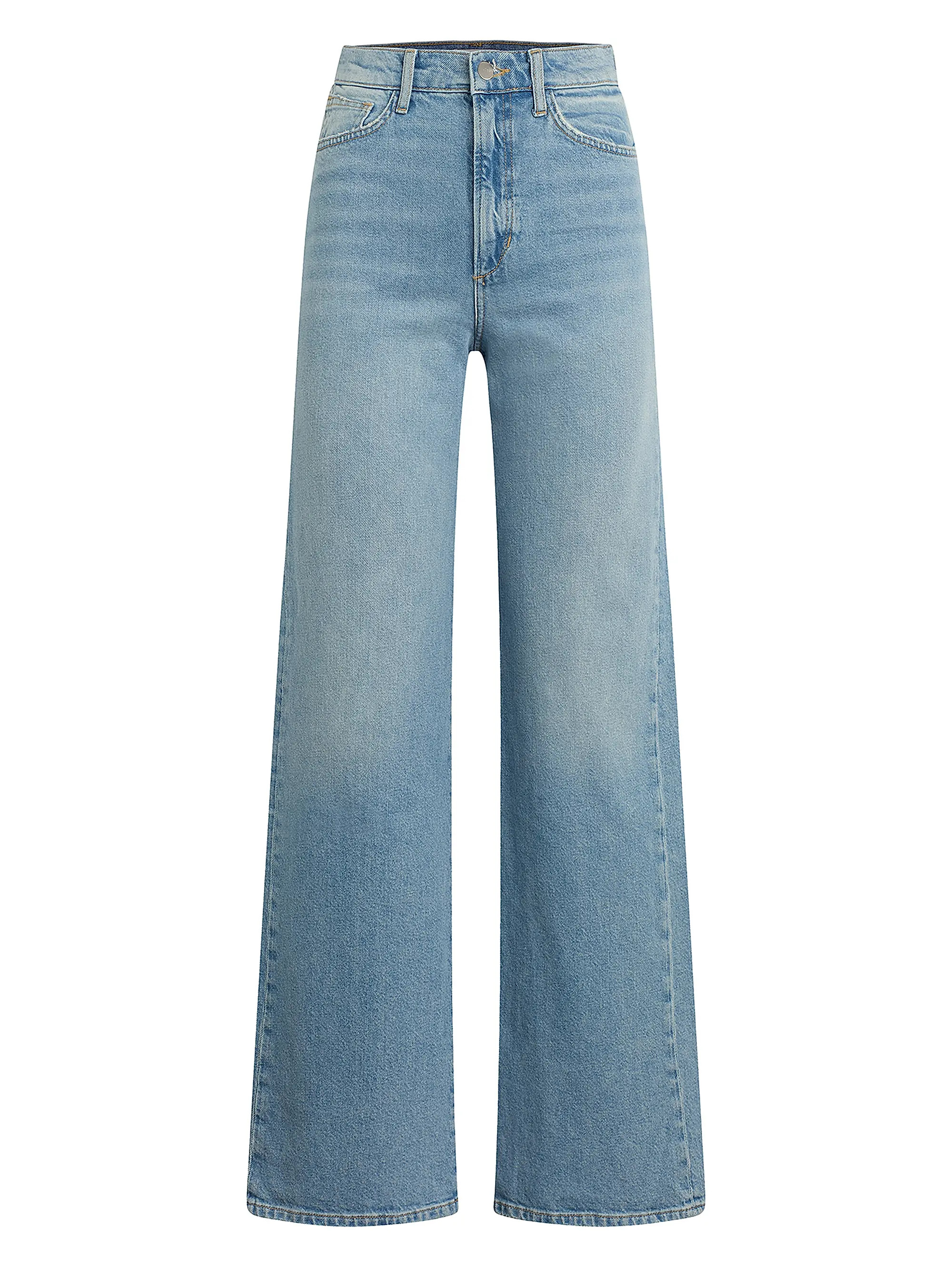 The Mia Stretch High-Rise Wide-Leg Jeans | Saks Fifth Avenue