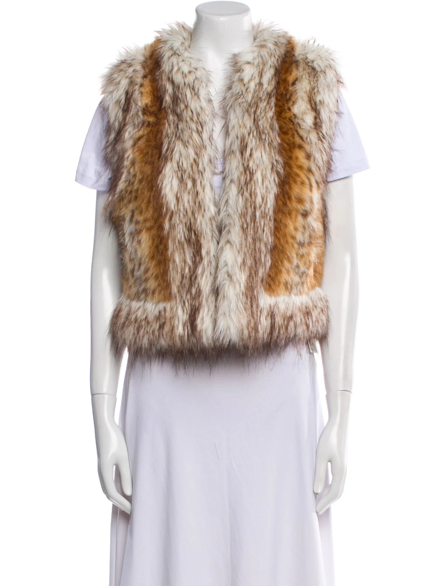 Fur Animal Print Vest | The RealReal