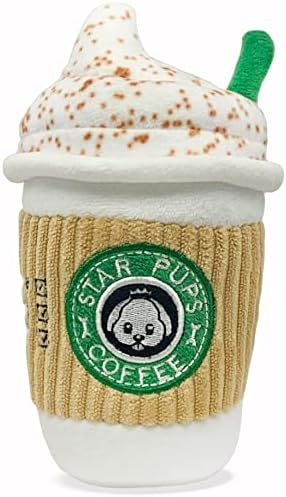 Star Pups Coffee Dog Toy Pup'kin Spice Latte - Fall Dog Toy Funny Dog Toys - Plush Squeaky Holiday D | Amazon (US)