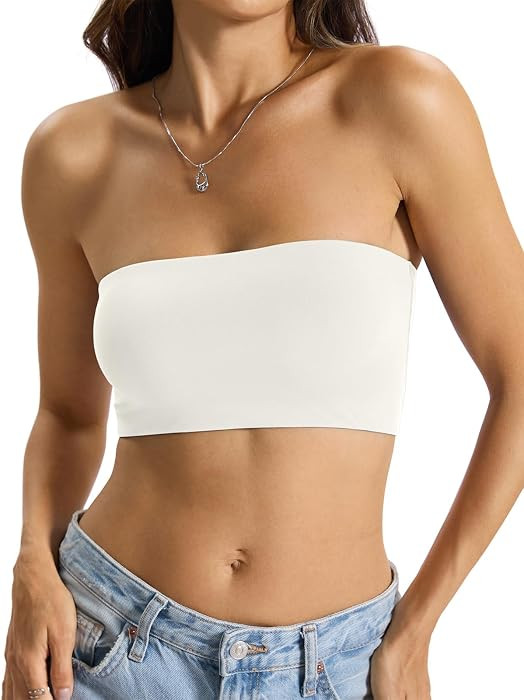 EasyGala Womens Double Lined Tube Top Non-Padded Strapless Bandeau Tank Top | Amazon (US)
