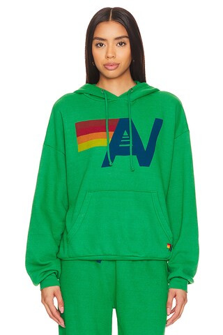 Aviator Nation Pullover Logo Hoodie in Kelly Green from Revolve.com | Revolve Clothing (Global)