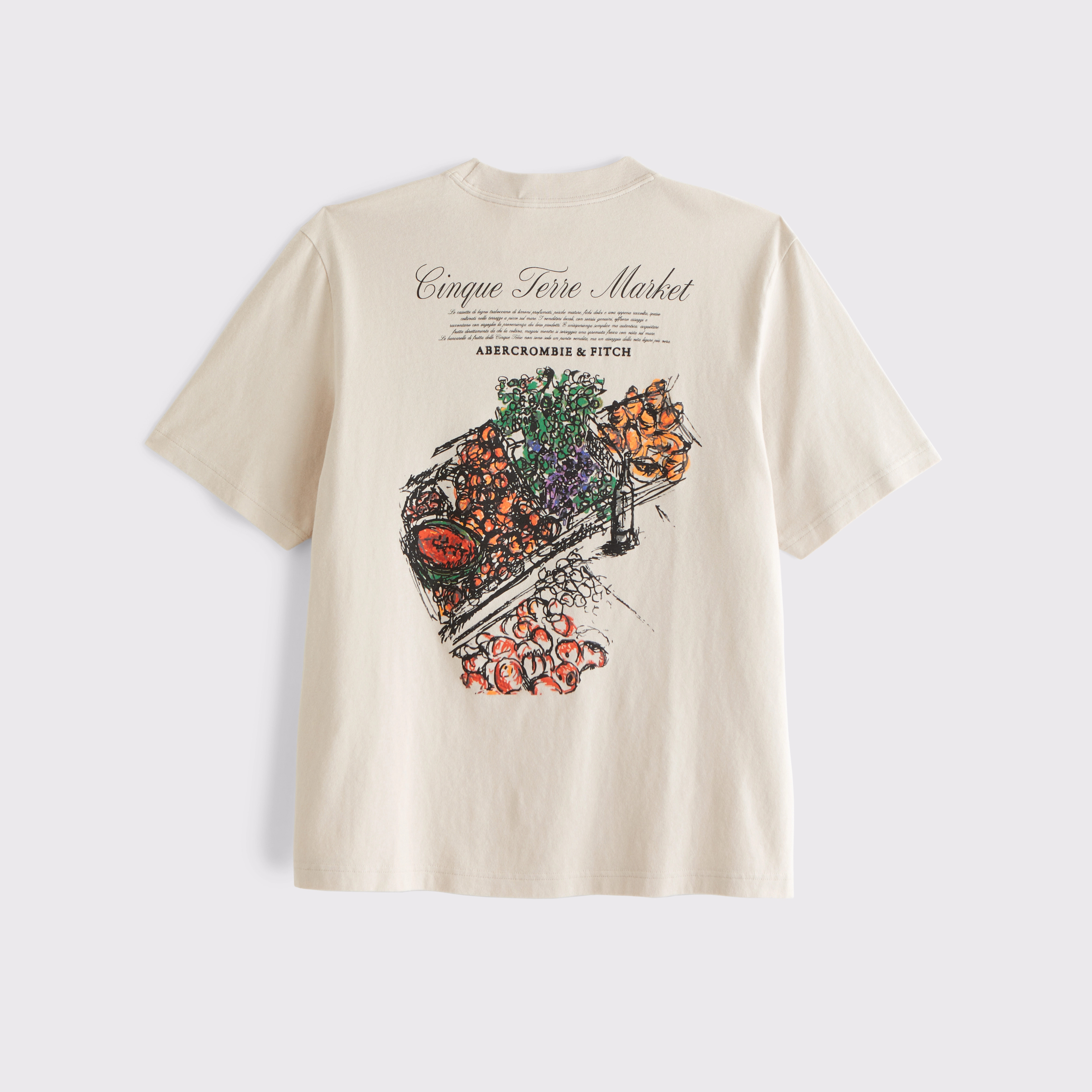 Cinque Terre Vintage-Inspired Graphic Logo Tee | Abercrombie & Fitch (US)